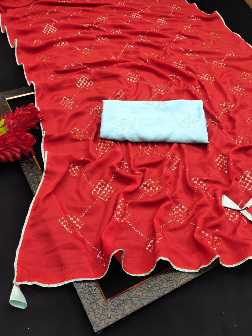 Mahek 98 Exclusive Wholesale Party Wear Saree Catalog
